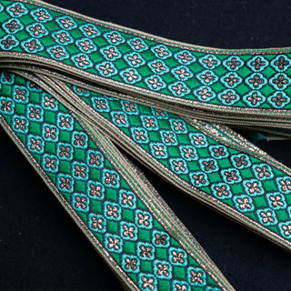 REST 9,4 m - Bånd Golden - Grønn - 32 mm