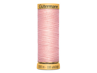 Gütermann - Sytråd - 100% bomull - 100 m - Lys Rosa 2539
