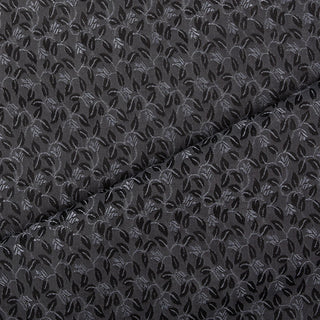 Brokade - Silke - Myrull - Grå - Pris pr 10 cm