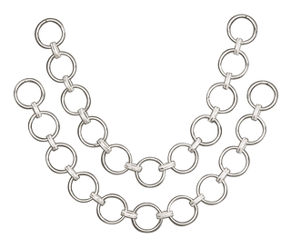 Bunadsølv - Vest-Agder - Maljebånd - Hvitt