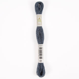 Broderigarn - Ull - DMC Eco Vita - Mørk grå - 611