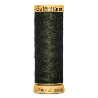 Gütermann - Sytråd - 100% bomull - 100 m - Mørk grønn