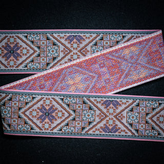Bånd - Åttebladrose Cross - Rosa - 65 mm