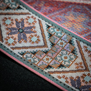 Bånd - Åttebladrose Cross - Rosa - 65 mm