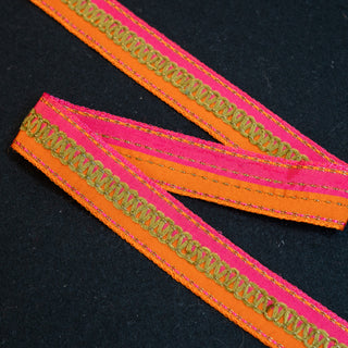 Bånd - Bendris - Rosa/Oransj - 28 mm