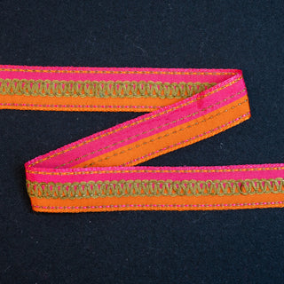 Bånd - Bendris - Rosa/Oransj - 28 mm
