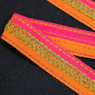 Bånd - Bendris - Rosa/Oransj - 28 mm