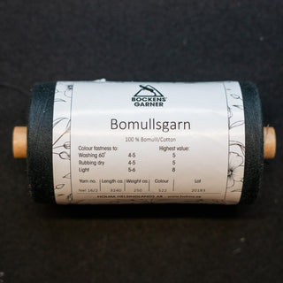 Bockens - Bomull - Innslagsgarn - Brikkevev - Grindvev - 16/2 - Svart