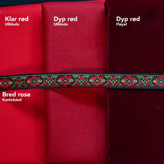 Materialpakke - Hardanger Bred Rose - Liv - VOKSEN