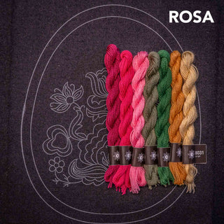 Materialpakke - Brodert lomme - Plattsøm - Påtegnet broderi