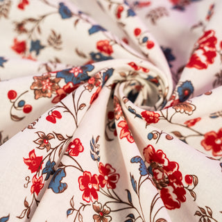 Duran Textiles - Kattun - Lin og bomull -  Kaprifol