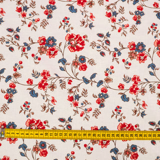 Duran Textiles - Kattun - Lin og bomull -  Kaprifol