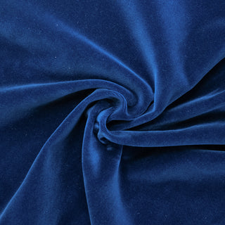 Fløyel - 100% bomull - Blå - Pris pr 10 cm