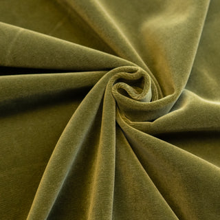 Fløyel - 100% bomull - Mosegrønn - Pris pr 10 cm