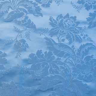 Damask - Klar blå Lelievre - 100% silke - Pris pr 10 cm