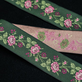 Bånd - 100% Silke - Amy - Grønn - 40mm