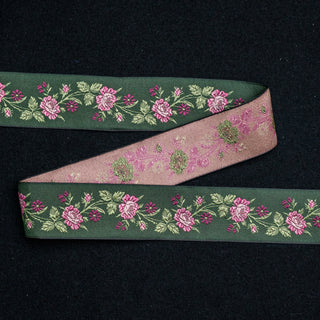 Bånd - 100% Silke - Amy - Grønn - 40mm