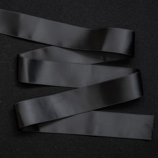 Satengbånd – Satinbånd – Dobbeltsidig – Svart - 40 mm