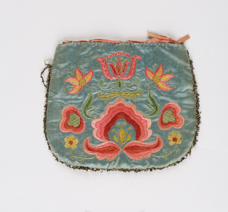 Materialpakke - Brodert lomme - Plattsøm - Påtegnet broderi