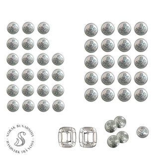 Sølvpakke - Nordlandsbunad - Herre