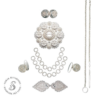 Sølvpakke - Vest-Agder - Dame - Hvitt