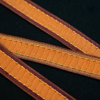 Bånd - Folder - Oransje/Burgunder - 22 mm