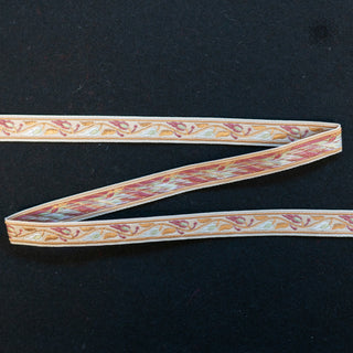 Bånd - Autumn Leaves - Beige -  13 mm