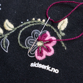 Broderikit - Veske med broderimønster - Ditt første broderi 🥇