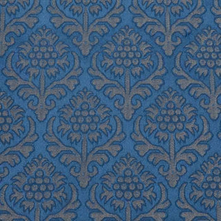 Damask - Granateple 1 Blå/Gull