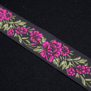 Bånd - Helle - Svart rosebånd - 33 mm