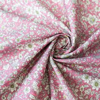 Printet bomull - Katalina - Rosa - 120 gr - Pris pr 10 cm