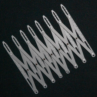 Kearing - Avstandsmåler for knapper og knapphull - Børstet aluminium