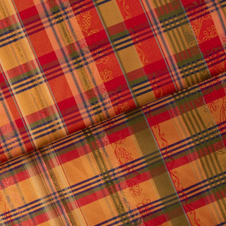 Brokade - Silke - Malin - Oransje -  Pris pr 10 cm