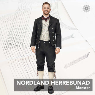 Mønster - Nordland - Herre - Nordlandsbunad - KUN MØNSTER