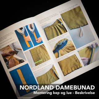 Monteringsbeskrivelse - Nordland KEP og LUE - Dame - Nordlandsbunad - KUN BESKRIVELSE