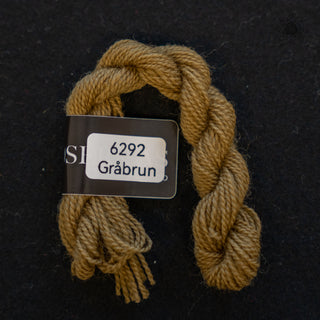 Broderigarn - Ull - Perle 70 - Hillesvåg Ullvarefabrikk - Gråbrun 6292