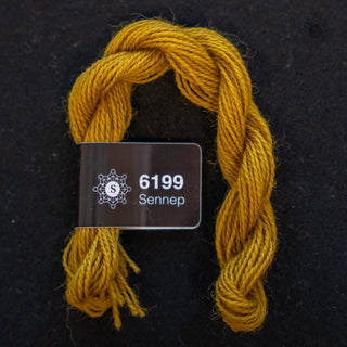 Broderigarn - Ull - Perle 70 - Hillesvåg Ullvarefabrikk - Sennepsgul 6199