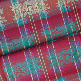 Brokade - Silke - Strauss - Rød - Pris pr 10 cm