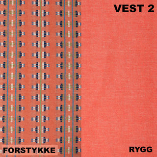 Materialpakke - Barnebunad - Østfold - Vest (2 TYPER) - 2 - 12 år